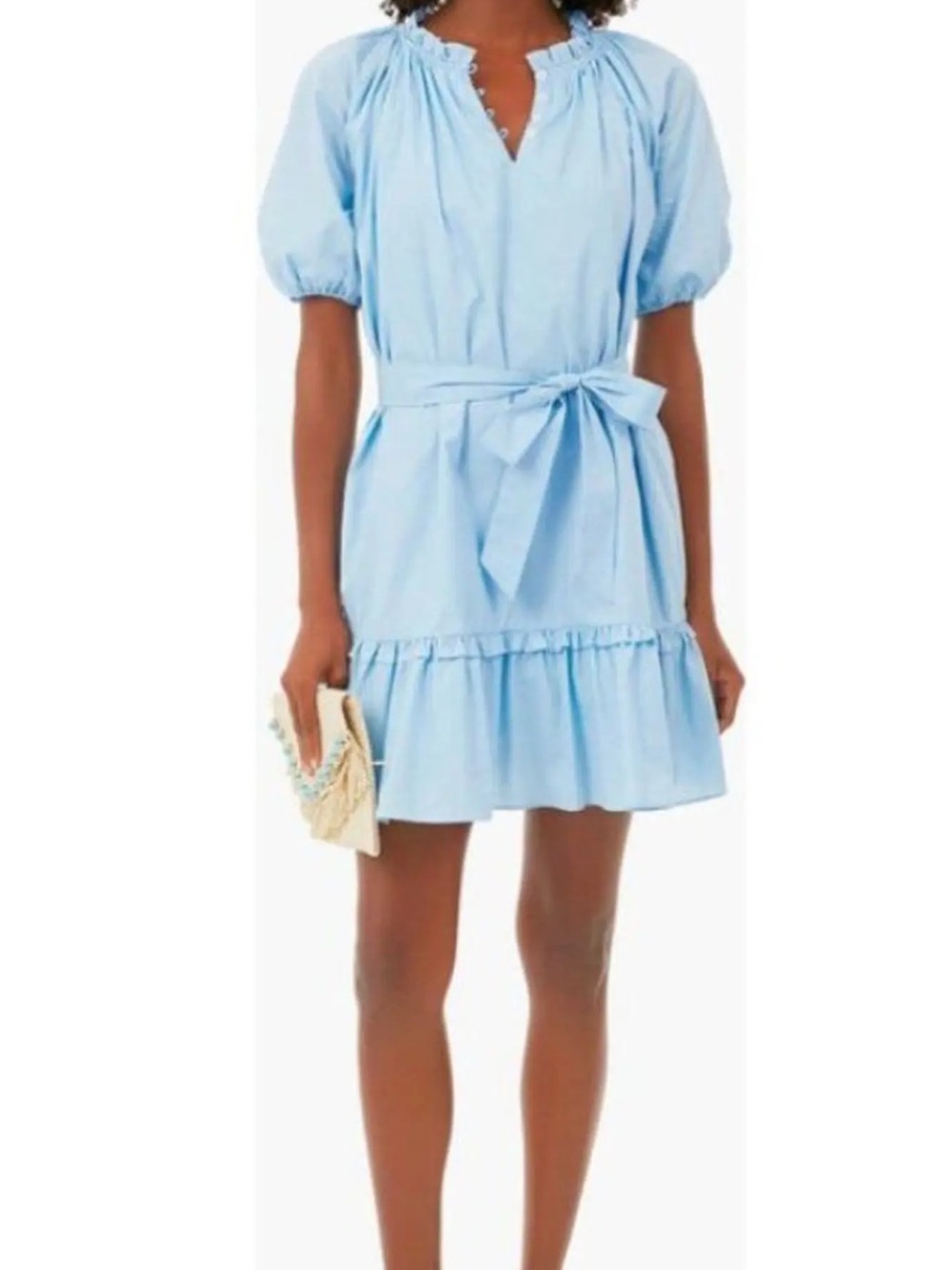 Hyacinth House Light Blue Mini Puff Dress Size XL - HYACINTH HOUSE